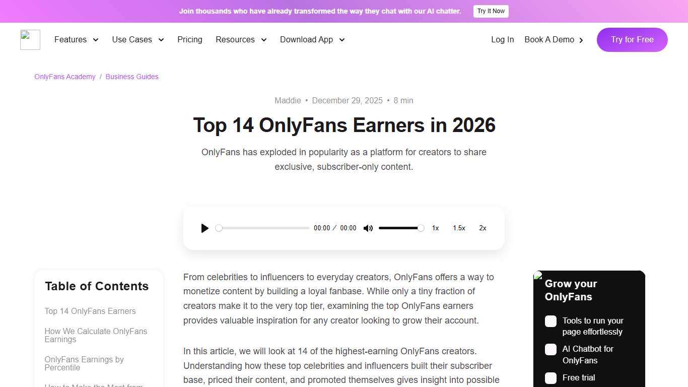 Top OnlyFans Earners in 2026: Find Out How They Succeed